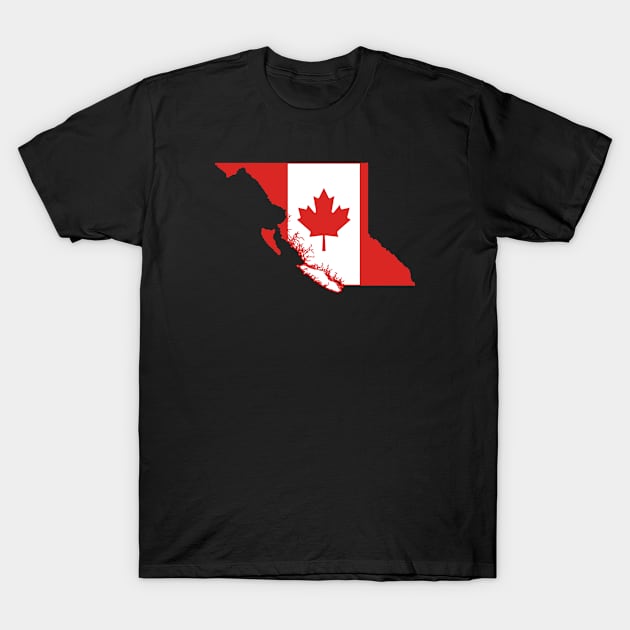 British Columbia Canada flag T-Shirt by LiquidLine